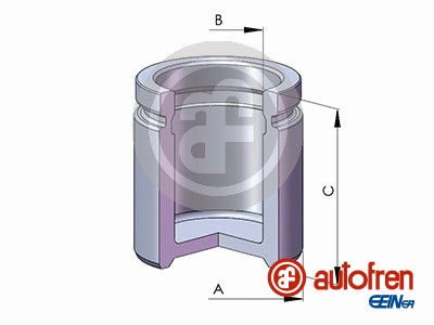 Remzadel/remklauw zuiger Autofren Seinsa D025795