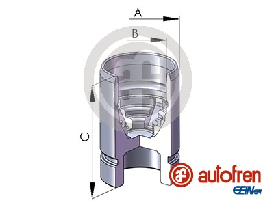 Remzadel/remklauw zuiger Autofren Seinsa D02589