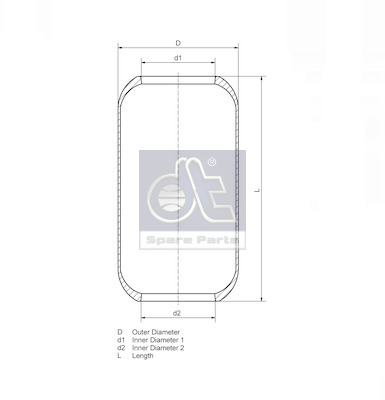 Dt Spare Parts Veerbalg 2.61022