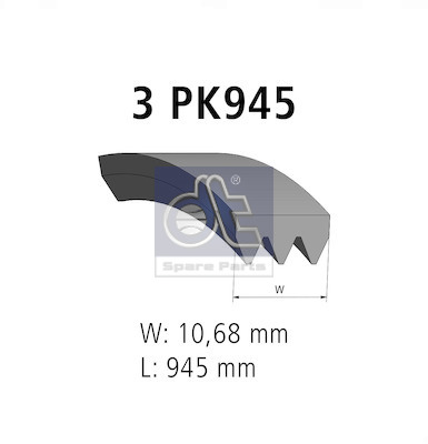 Dt Spare Parts Poly V-riem 12.15401