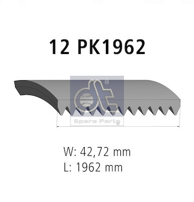 Dt Spare Parts Poly V-riem 3.34340