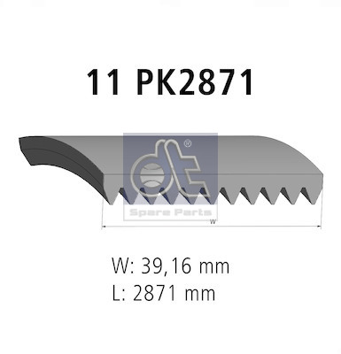 Dt Spare Parts Poly V-riem 4.80686