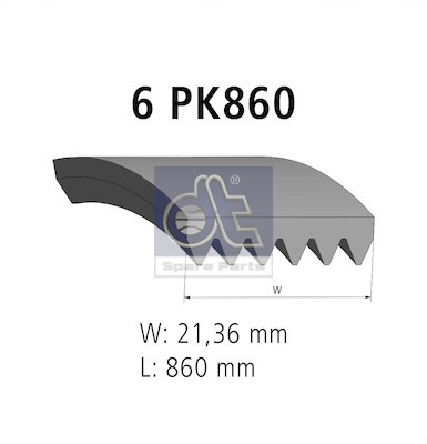 Dt Spare Parts Poly V-riem 6.31546