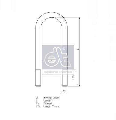 Dt Spare Parts Veerklem 10.16306