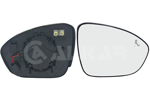 Buitenspiegelglas Alkar 6436207
