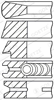 Zuigerveren Goetze Engine 08-174300-70