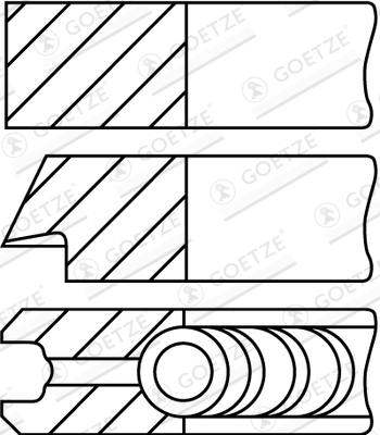 Zuigerveren Goetze Engine 08-323400-10