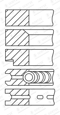 Zuigerveren Goetze Engine 08-343500-10