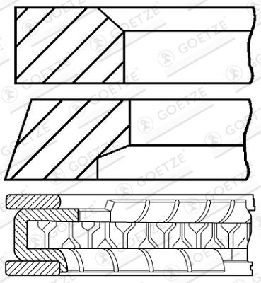 Zuigerveren Goetze Engine 08-433700-00