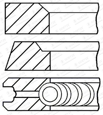 Zuigerveren Goetze Engine 08-434207-00