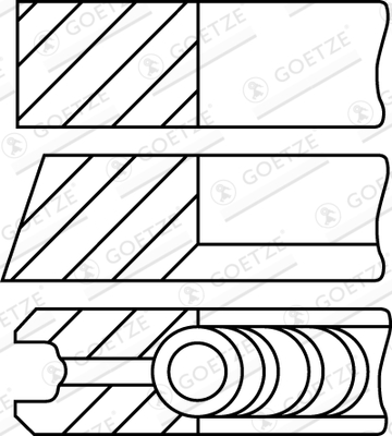 Zuigerveerset Goetze Engine 08-447505-00
