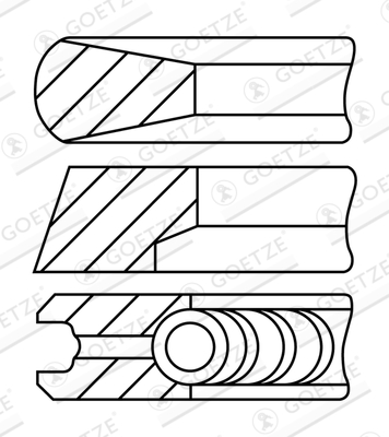 Zuigerveren Goetze Engine 08-740007-10