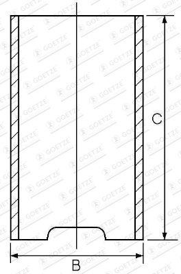 Cilinderbus/voering O-ring Goetze Engine 14-010830-00