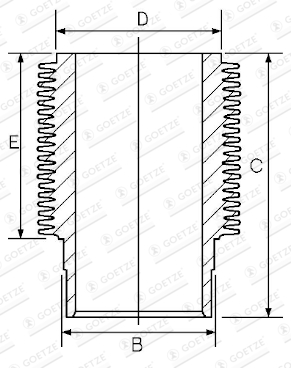 Cilinderbus/voering O-ring Goetze Engine 14-900080-00