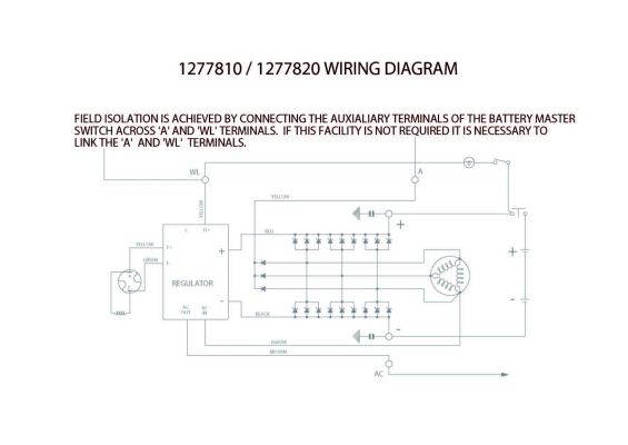 Prestolite Electric Alternator/Dynamo 1277A820