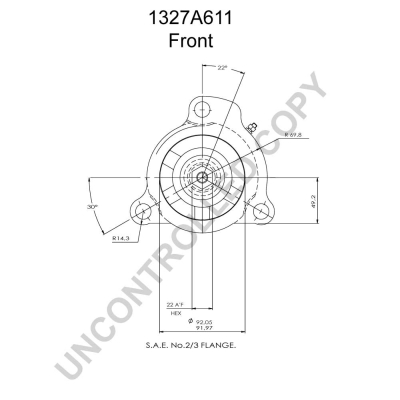 Prestolite Electric Starter 1327A611