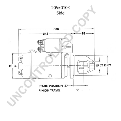 Prestolite Electric Starter 20550103