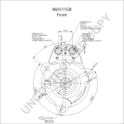 Starter Prestolite Electric 860511GB