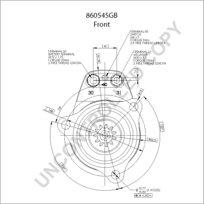 Prestolite Electric Starter 860545GB