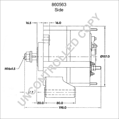 Prestolite Electric Alternator/Dynamo 860563