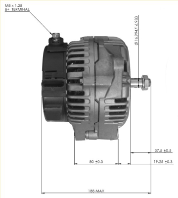 Prestolite Electric Alternator/Dynamo 860713GB