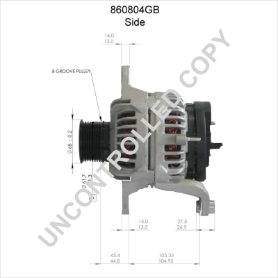 Prestolite Electric Alternator/Dynamo 860804GB