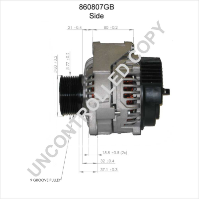Prestolite Electric Alternator/Dynamo 860807GB
