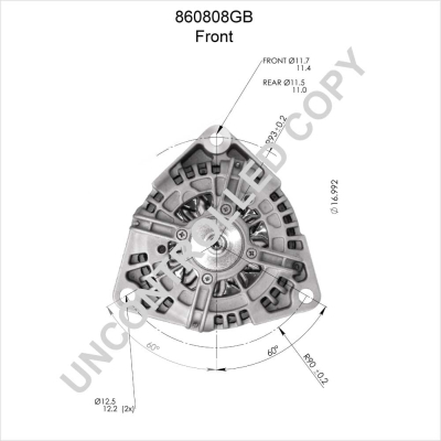 Prestolite Electric Alternator/Dynamo 860808GB