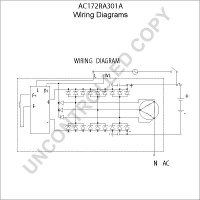 Prestolite Electric Alternator/Dynamo AC172RA301A