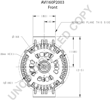 Prestolite Electric Alternator/Dynamo AVI160P2003