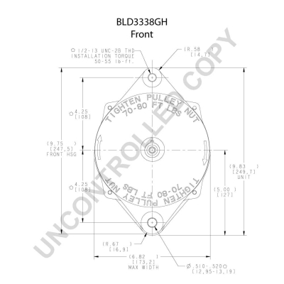 Prestolite Electric Alternator/Dynamo BLD3338GH