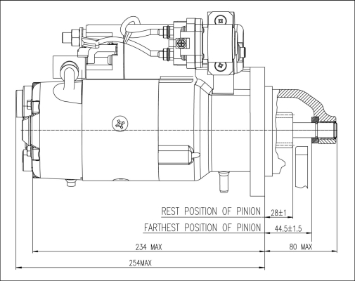 Prestolite Electric Starter M100R2014SE
