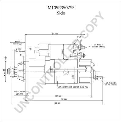 Prestolite Electric Starter M105R3507SE