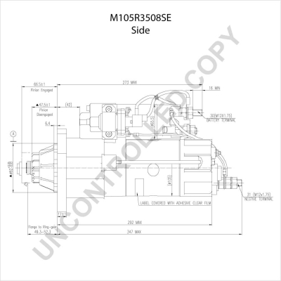 Prestolite Electric Starter M105R3508SE