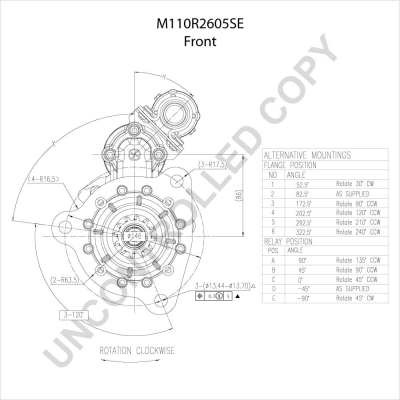 Prestolite Electric Starter M110R2605SE