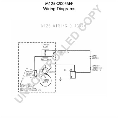 Prestolite Electric Starter M125R2005SEP