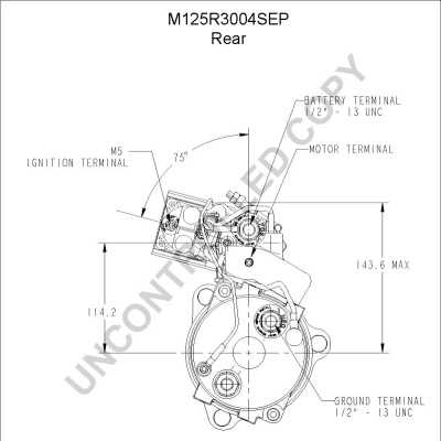 Prestolite Electric Starter M125R3004SEP