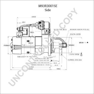 Prestolite Electric Starter M93R3001SE