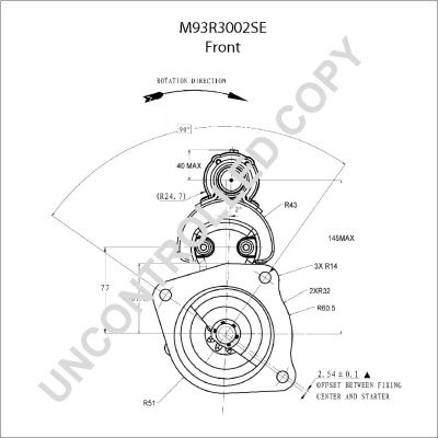 Prestolite Electric Starter M93R3002SE
