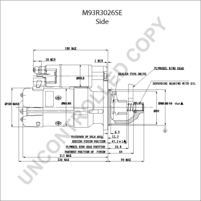Prestolite Electric Starter M93R3026SE