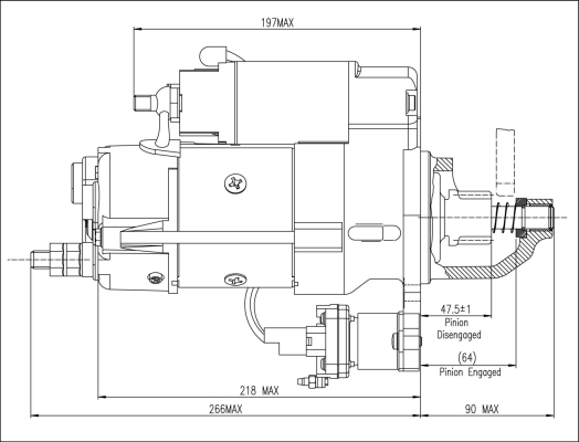 Prestolite Electric Starter M96R3019SE-A