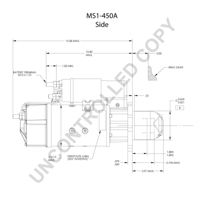 Prestolite Electric Starter MS1-450A