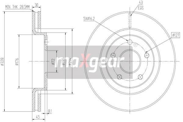 Remschijven Maxgear 19-2323