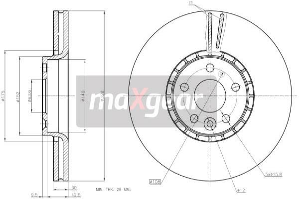 Remschijven Maxgear 19-2336