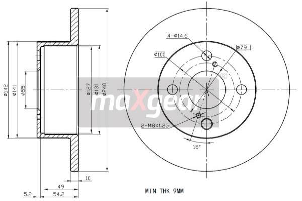 Remschijven Maxgear 19-2344