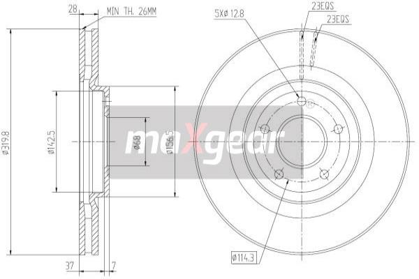 Remschijven Maxgear 19-2364