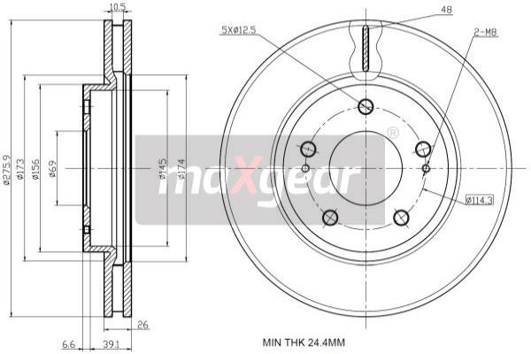 Remschijven Maxgear 19-2388