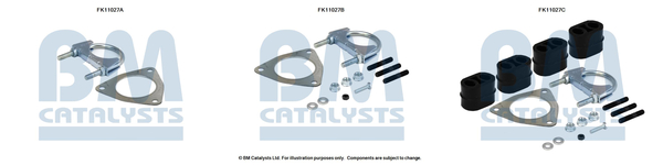 Roetfilter montageset Bm Catalysts FK11027