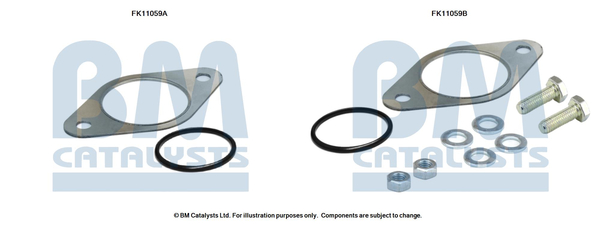 Roetfilter montageset Bm Catalysts FK11059