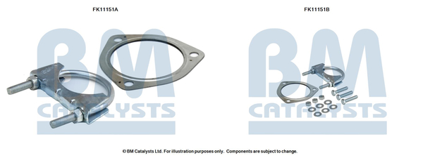 Roetfilter montageset Bm Catalysts FK11151